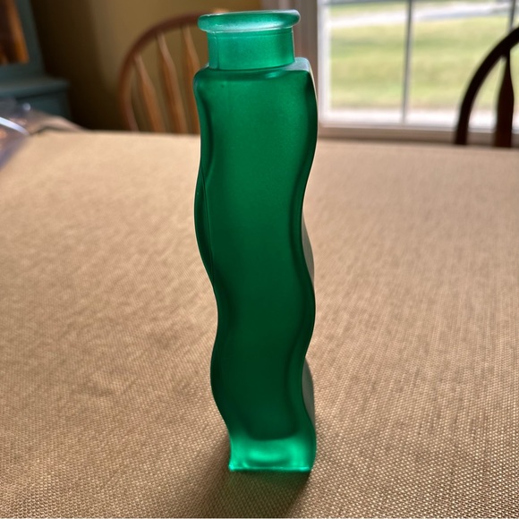 Vintage Accents Vintage Ikea Skmt Frosted Glass Wavy Vase